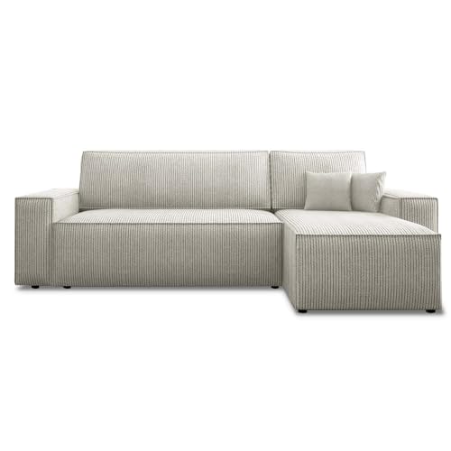 INTENSE DECO Canapé d'angle Convertible réversible Lorenzo en Vel...