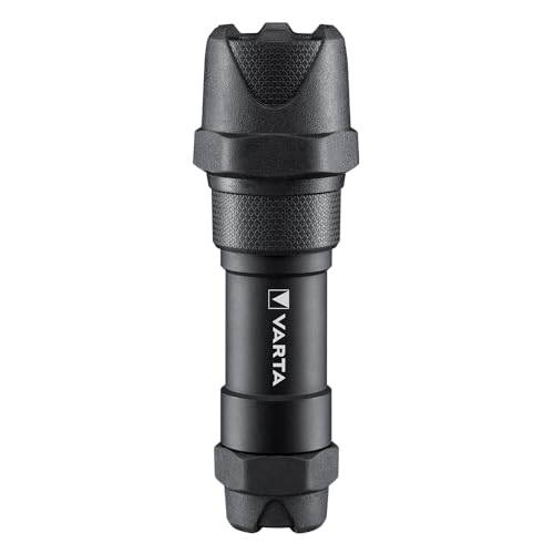 VARTA Lampe Torche LED incl. 3x piles AAA, Indestructible F10 Pro, lumière de travail avec deux modes d'éclairage, lampe de poche extrêmement robuste,...