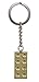 Lego Gold 2x4 Stud Key Chain