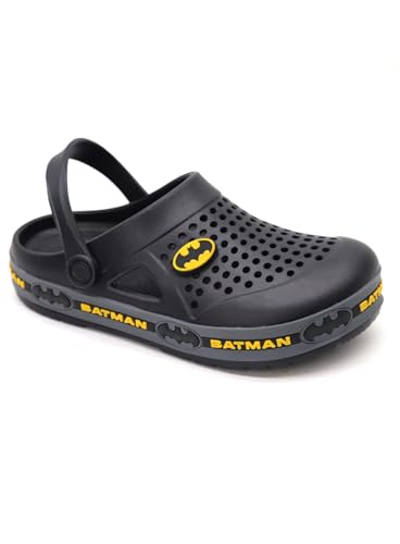 Image of SVAAR Batman Men's Mysterious Clogs with Authentic Batman Charms and Adjustable Back Strap