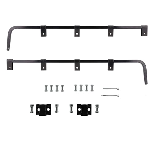 CHDT66 Mud Flap Hangers for Semi Trucks Length: 30.25 0.640 Bar Type Square Steel - 1 Pair of Heavy Duty Semi Truck Mud Flap Hangers All Hardware Included