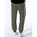 Men's Sweatpants Casual Sport Straight Leg Workout Pants Loose Fit Drawstring Versatile Long Beam Feet Trousers（Army Green,Large