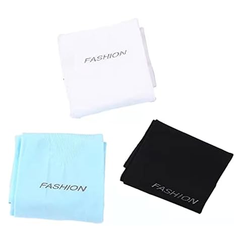 GANMFOYC 6/3 pairs of anti-ultraviolet cooling sleeves, sun protection arm sleeves, unisex, suitable for cycling, driving, outdoor sports, golf, hiking (black/white/blue thumb sleeve) Cover