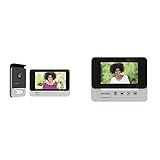 PHILIPS WelcomeEye CONNECT, Video Türsprechanlage, 2 Draht Technik, 7 Zoll Touch Monitor & WelcomeEye Add Compact, 4,3 Zoll Zusatzmonitor für Compact, Erweiterung der Steuerungszone, 2-Draht-Anschluss