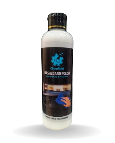 Image of Chemlight Dashboard Polish 200 ml for Car Interior | Shine-Enhancing for Plastic & Vinyl Surfaces | Dust-Resistant Layer for Neat & Clean Look | Easy Wipe Use for Console & Panels | Smooth Finish