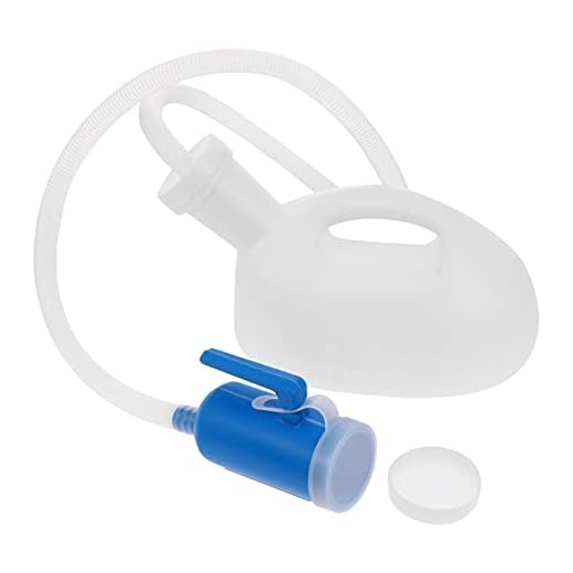 HEALLILY Urinarios Portátiles de 2000Ml Urinario Firme Urinario de Emergencia Botella de Incontinencia Bote de Orina con Tubo para Camas de Hospital Silla de Ruedas Viaje en Coche ()
