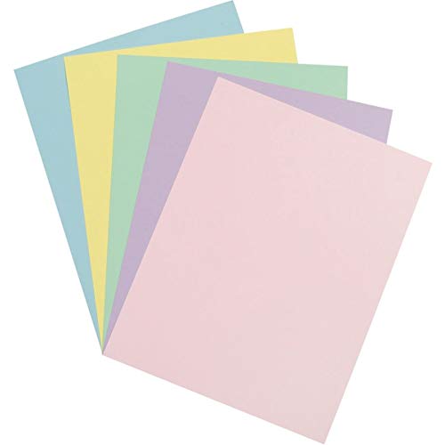 Array Card Stock Pacon Card Stock, 8 1/2 Inches X 11 Inches, Pastel Assortment, 100 Sheets (101315), Assorted Pastel #TOP4