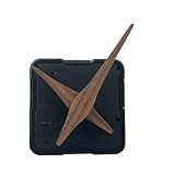 ZIDDAR Reloj silencioso de fácil instalación para relojes de pared con elegantes manecillas de madera, hecho a mano