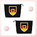 VKKOEWL Germany German Football Soccer Flag Makeup Bags Large Capacity Travel Makeup Pouch Zipper Cosmetic Bag For Women