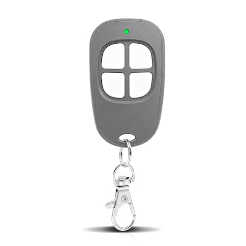 AAM0049 Télécommande Portail et Garage – Compatible SCS Sentinel – 433,92 MHz – 4 Canaux – Code Secret Tournant & Portée Longue - Gris