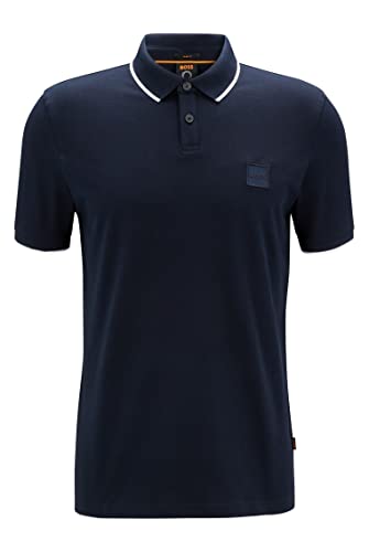 BOSS Mens Passertip Polo Open Blue464