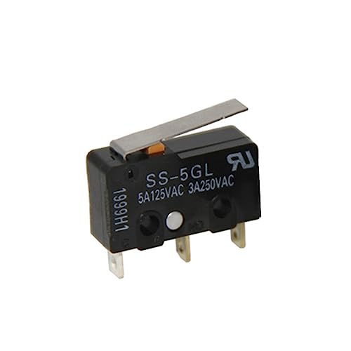 Micro-interrupteur SS-5GL2 pour circuits électroniques et domotique en lot de 2 pièces
