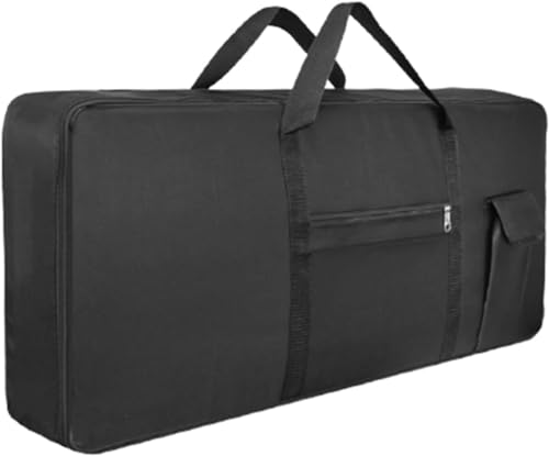 Farigrut キーボードケース キーボードバッグ キーボード保護ケース キーボードカバー 耐衝撃性 防水 軽量 厚手 ソフトケース (ブラック)