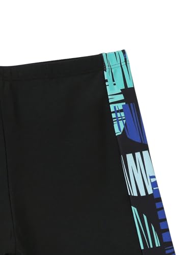 OYOANGLE Boy's Swim Trunks Printed Elastic Waist Summer Beach Shorts Bathing Suit3