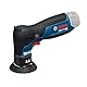 Bosch Professional 12V System Akku-Exzenterschleifer GEX 12V-77 (inkl. montiertem 77 mm Klett-Trägerpad, Schraubenschlüssel)