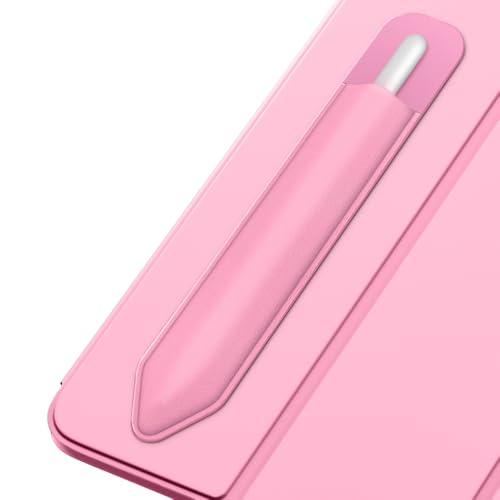 Image of MoKo Adhesive Pencil Case Holder Sticker for Apple Pencil, Flowers Pink