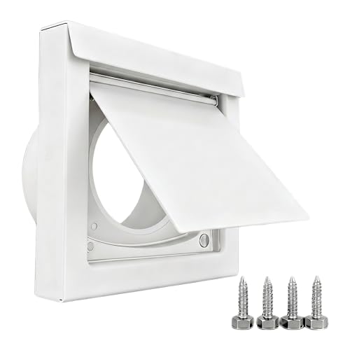 ArtiMaker 4 Inch Dryer Vent Guard - Magnetic Dryer Vent Cover for Exterior Wall High-Performance Exhaust Vent Cover Durable Galvalume Steel Low-Profile Design