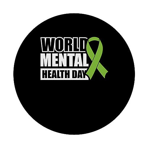 World Mental Health Day PopSockets Swappable PopGrip, Black - Image 3