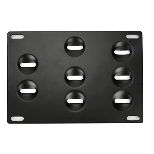 Soporte de matrícula para parachoques delantero con gancho de remolque 5