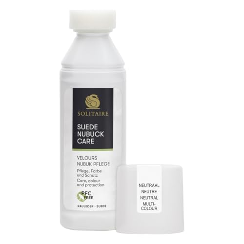 Velours Nubuk Pflege, 75 ml, Farbauffrischung, Lederpflege und Imprägnierung Farbaktivierung von Schuhen aus Willdleder, Rauleder, Veloursleder, Nubukleder und Textilien | Farbe: Neutral