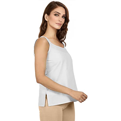 Image of Cotton Short Camisole Non-Stretchable Slip for Women | Short Kurti Slip | Short Camisole | Half-Length Lining | Waist Length Inner | Sameez | Samij(Half Slip)