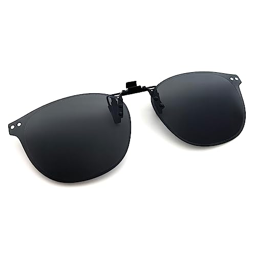 Image of Clip on Sunglasses Over Prescription Glasses Polarized Anti Glare Flip Up UV Protection Glasses For Men Women