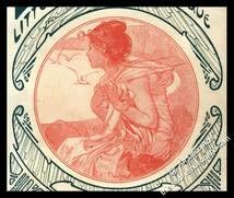 Amazon.co.jp: アルフォンス・ミュシャ 表紙絵ル・モア1899年9月号