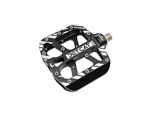 JETCAT Pedales de bicicleta de montaña – Pedales de bicicleta planos para BMX MTN Road Gravel EBike, pedales BMX, pedales planos, pedales de bicicleta de carretera, pedales de bicicleta