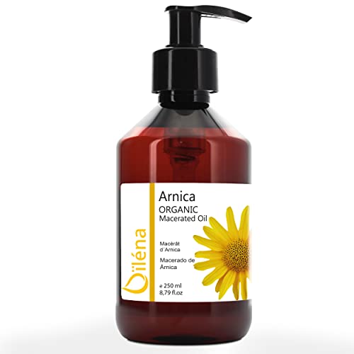 Oïléna - Aceite Macerado de Arnica 100% Natural | Aceite Corporal y Facial | Relajante Muscular | Regenerador y Reparador | Ideal Deportistas y Atletas | Vitaminas A, D y E | 250ml