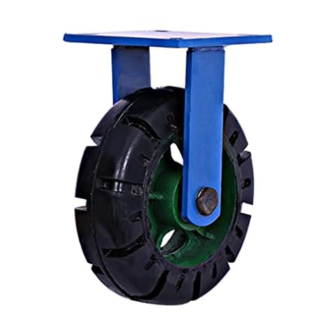 XiYou Heavy Duty Industrial Caster Wheels,Black,Anti-Skid Rubber Furniture Castor,Tire Veins Treads,360° Ball Bearing,Capacity 2400lbs,Wear-Resistant,1pcs Cover
