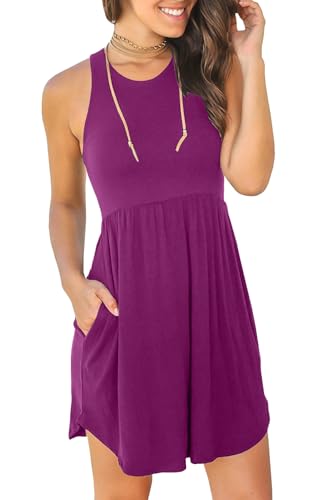 Image of HiMONE Vacation Dresses for Women 2025 Summer Dress Women's Casual Sundresses Casual Beach Petite Sun Dress XS-2XL