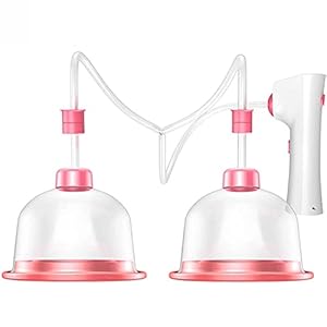 KSYXSL Elektrische borststimulator, bekerversterkende krachtige borstvergrotingsmachine diepe massage borsten, geschikt…