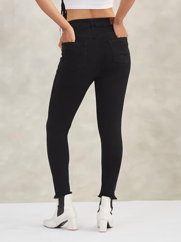 Image of Dolce Crudo Distressed High Rise Skinny Jeans for Women