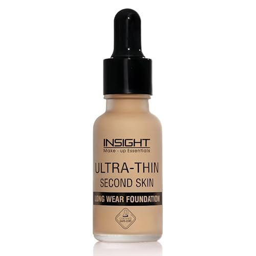 Image of INSIGHT Ultra-Thin Second Skin Foundation 20ml | Long Wear Liquid Matte, Waterproof, Full Coverage, Oil-Free, SPF 15, Lightweight Base - LN15