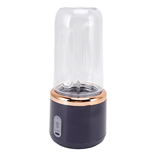 Blender Dimensioni USB, Frullatore Portatile a 6 Pala 21000 Giri/Min, da 300 Ml di Food Shakes Robot da con Motore Ad Alta velocità, 5-10 Volte l'uso su una Carica, Corpo ABS.