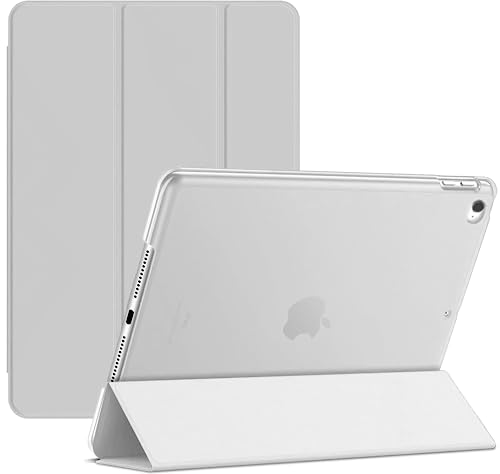 For Apple iPad 9.7 2018 6 Gen A1954 A1893 Smart case Magnetic Stand cover with Wake/Sleep (White)