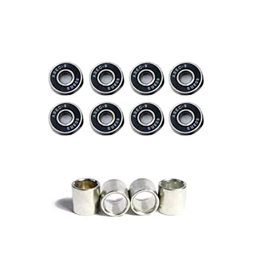 NOVOCE Rolamentos 16 peças Pro 608RS Roller Skate Scooter Snowboard Rolamentos em linha ABEC-9 Skate