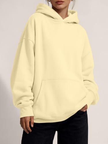 Image of Trendy Queen Women Oversized Hoodies Fall Outfits | Gentle Skin Feel, Aesthetic Drop Shoulder, Large Kangaroo Pocket, Seamless Daily Outfit Match