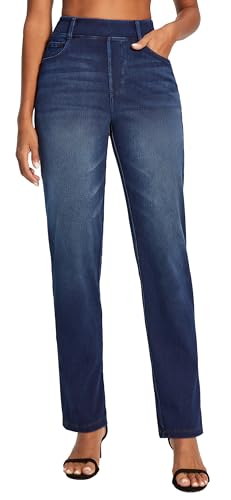 IUGA Stretchy Pull On Straight Jeans