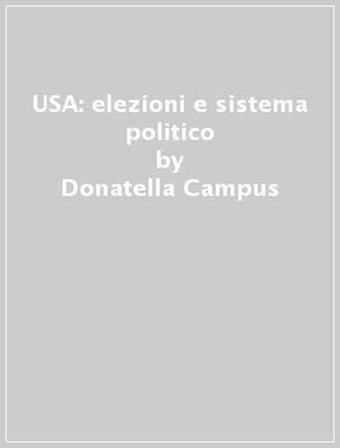 USA: elezioni e sistema politico