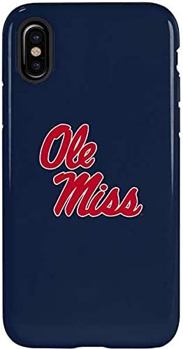 Skinit Pro Phone Case Compatible with iPhone X - Officially Licensed University of Mississippi Ole Miss Rebels Design