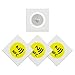 50pcs 30mm NFC Stickers ISO14443A 13.56MHz NFC215 Universal Label RFID Smart Electronic Tags for All NFC Phones Four Color (Yellow)