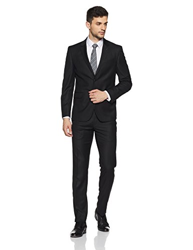 Van Heusen Men's Notch Lapel Regular Fit Suit (Pack of 2)