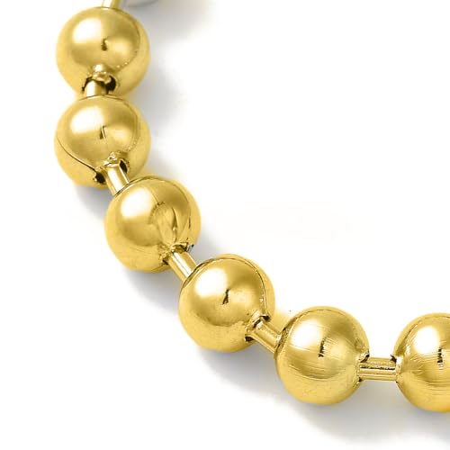 Image of LZD 6-10 inch Stainless Steel Ball Chain Beads Bracelet Silver Gold Multicolor 2 /4 /6 /8 /10mm Bead P274