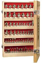 MLCS Router Bit Storage Cabinet for 1/2" Shank Bits
