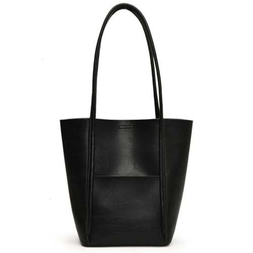 Grand sac sous les bras en cuir PU à bandoulière rétro et grande capacité