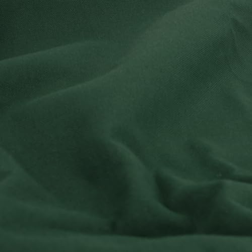 Linnea Tissu d'ameublement uni Coton laize 280 cm Diabolo Vert Sapin