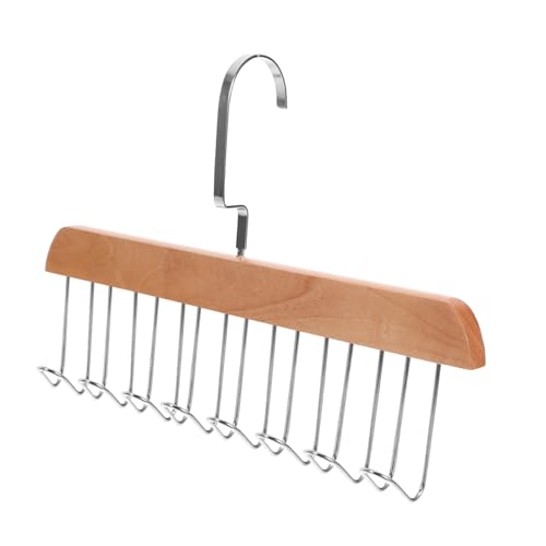 TOYANDONA Percha Multifuncional de Madera Ganchos para Colgar Ropa Organizador para Armario Ahorro de Espacio para Sujetadores Tops y Accesorios