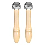 Holz Handglocken Spielzeug,2 Stück Aus Holz Gefertigte Klapperglocken,Tragbare Kinder Rassel - Für...