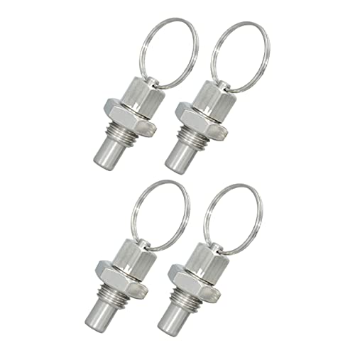 OSALADI 12pcs Stainless Steel Spring Plunger with Pull Non Lock Mechanical Accessory for Industrial Equipment Automotive and Electrical Appliances